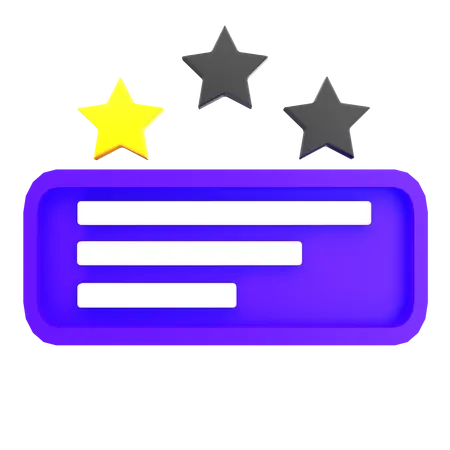Estrella de calificación  3D Icon