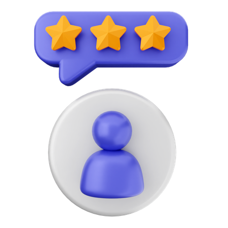 Calificación de la satisfacción del cliente  3D Icon
