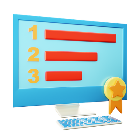 Calificación del sitio web  3D Icon