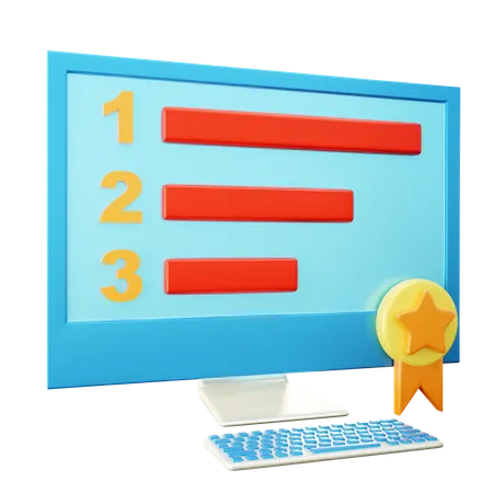 Calificación del sitio web  3D Icon