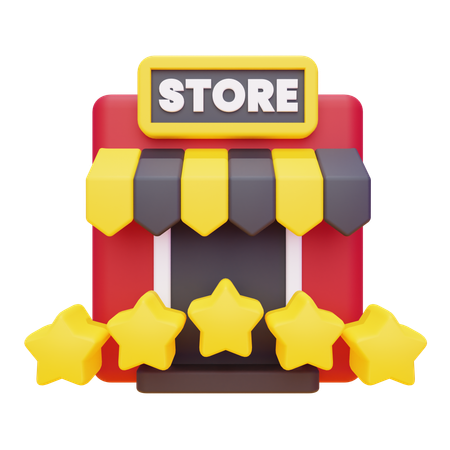 Tienda de calificación  3D Icon