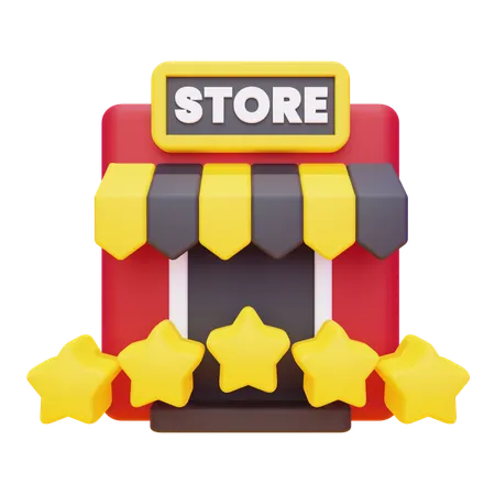 Tienda de calificación  3D Icon