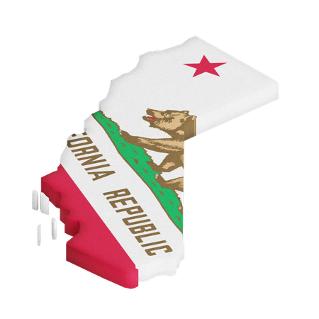 California 3D Icon