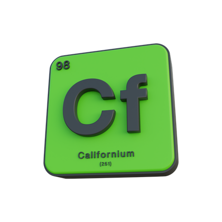 Californium  3D Illustration