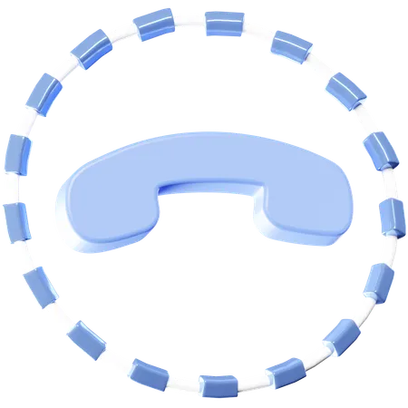 An Icon Representing A 3 D Phone Call Symbol Suitable For Contact Or Communication Related Purposes 3D Icon