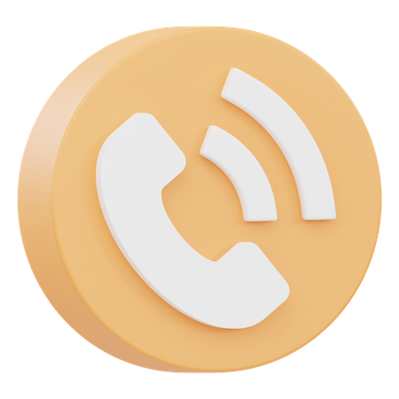 電話  3D Icon