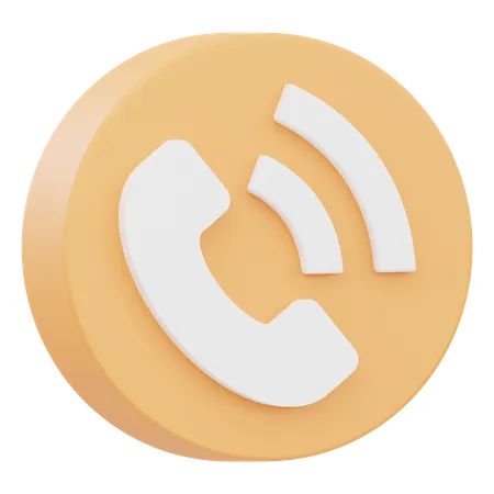 電話  3D Icon