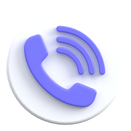 電話  3D Icon