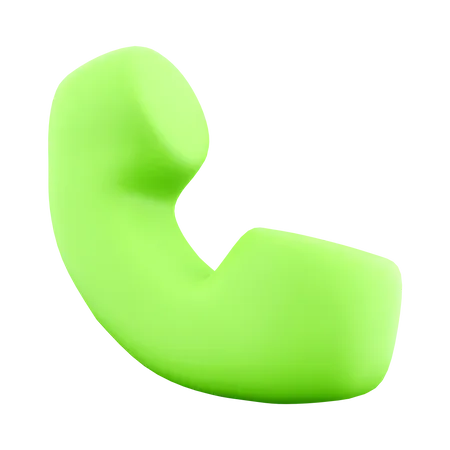 3 D Rendering Old Fashioned Wireless Phone Icon 3 D Render Green Home Phone Icon 3D Icon