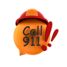 3d call 911 emoji