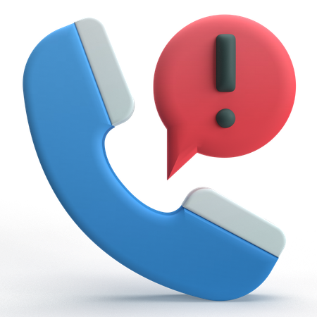Call Alert  3D Icon