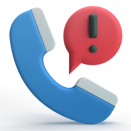 Call Alert  3D Icon