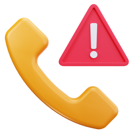 Call Alert  3D Icon