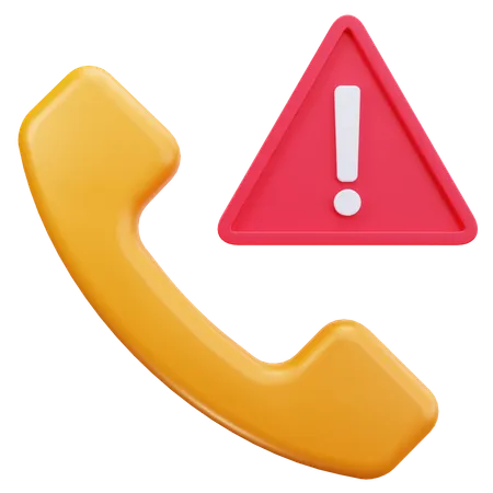Call Alert  3D Icon