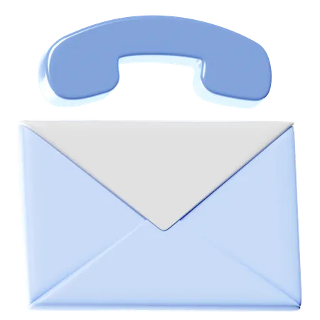 This Icon Combines A 3 D Call And Message Symbol Ideal For Communication Or Contact Features 3D Icon