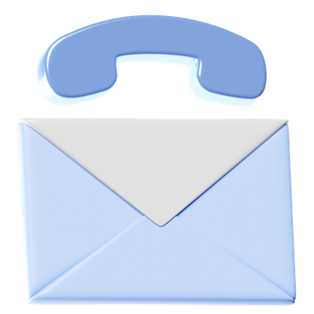 Call And Message  3D Icon