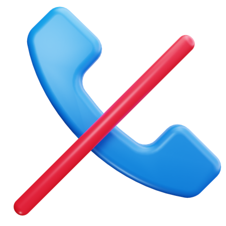 Call Blocked  3D Icon