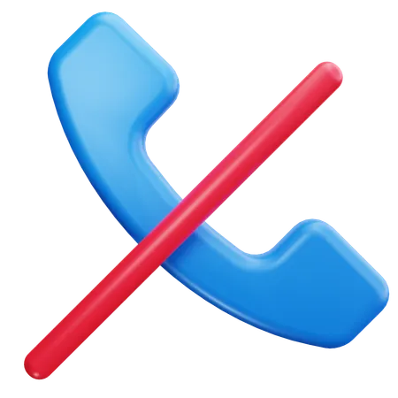 Call Blocked  3D Icon