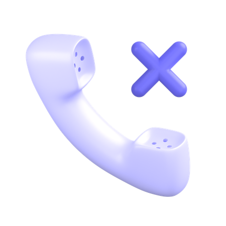 Call Cancel  3D Icon