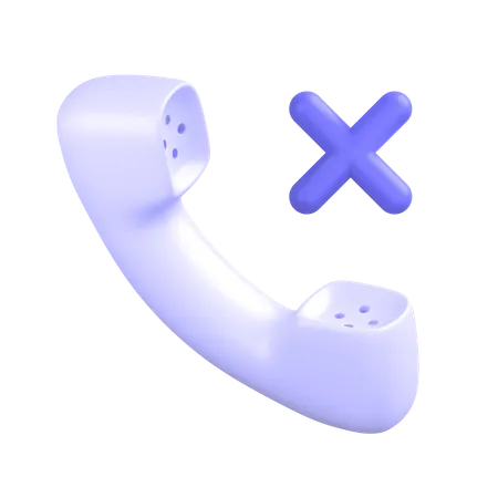 Call Cancel  3D Icon