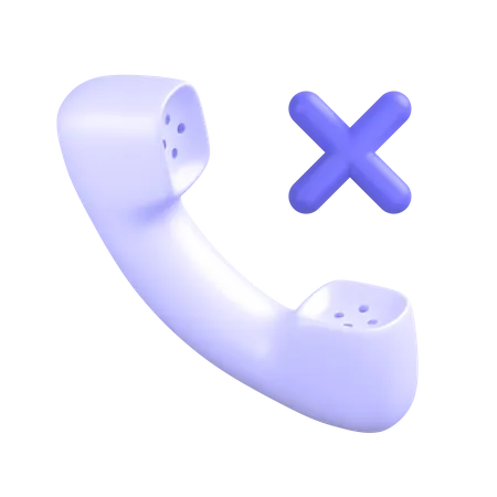 Call-cancle 3D Icon