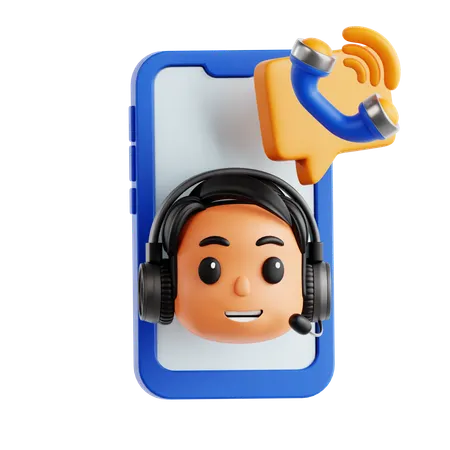 Call Center  3D Icon