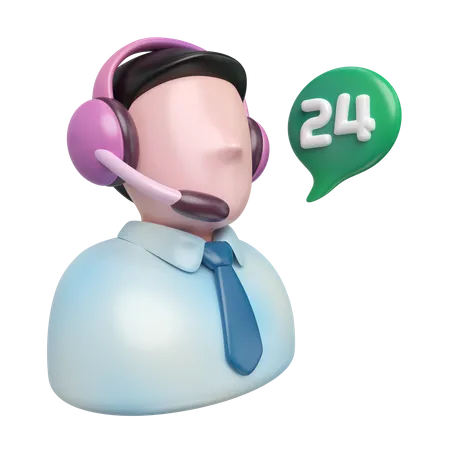 Call Center 3D Icon