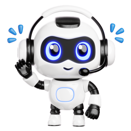 Call Center Bot  3D Icon