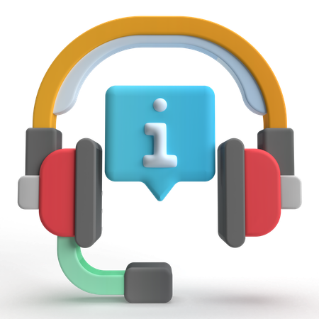 Call Center Info  3D Icon