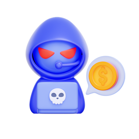 Call Center Scam  3D Icon