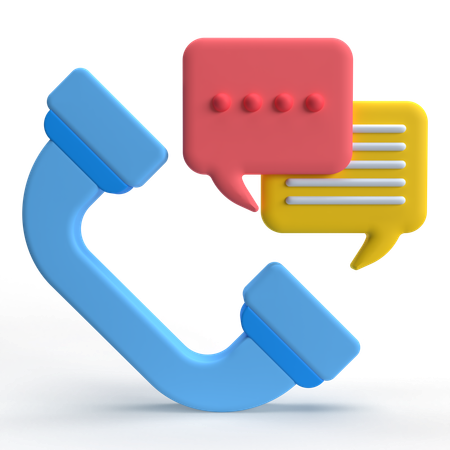 Call Chat  3D Icon