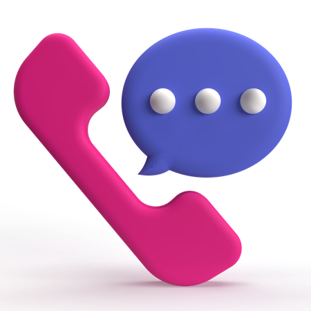 Call Chat  3D Icon