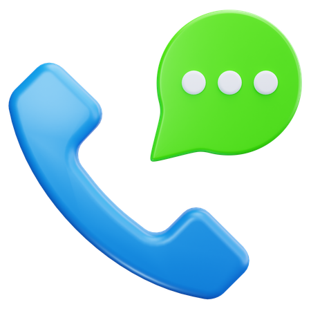 Call Chat  3D Icon