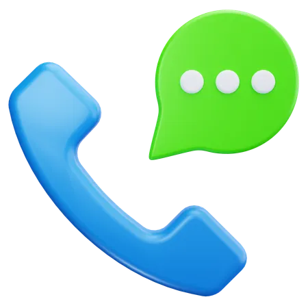 Call Chat  3D Icon
