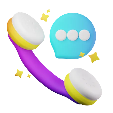 Call Chat  3D Icon