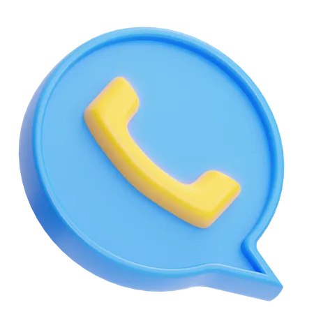 Call Chat  3D Icon