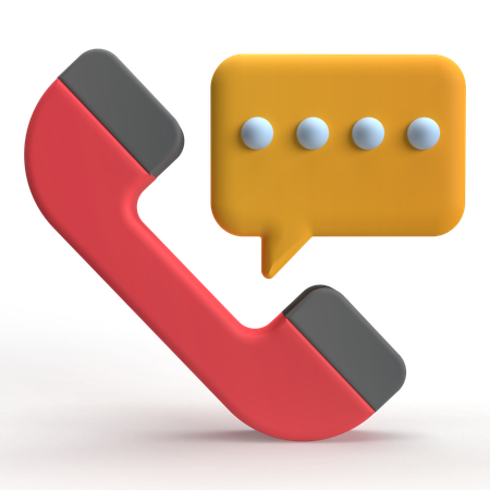 Call Chat  3D Icon