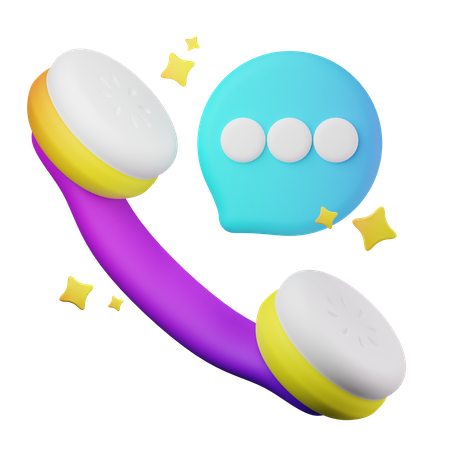 Call Chat  3D Icon