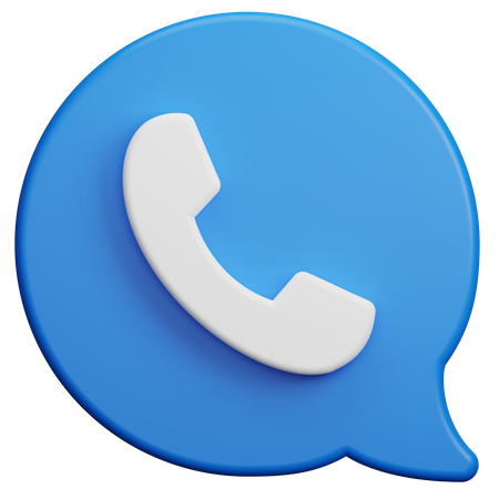 Call Chat 3D Icon
