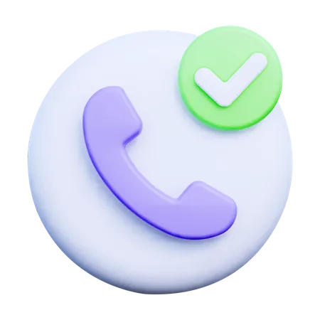 Call Done  3D Icon