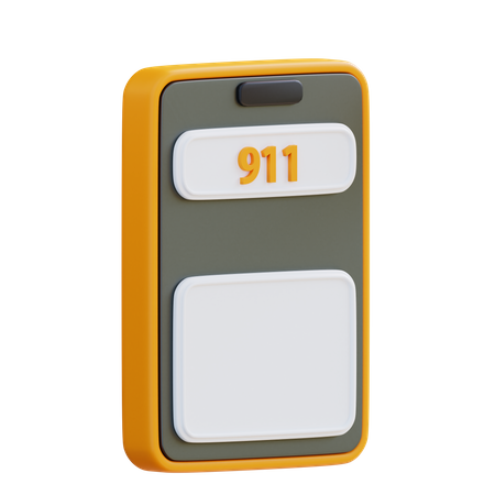 Call Emergency Service  3D Icon