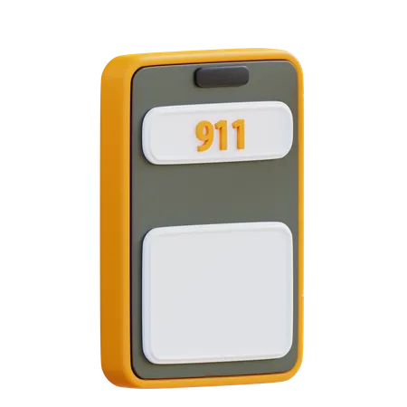 Call Emergency Service  3D Icon