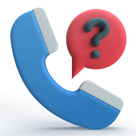 Call FAQ  3D Icon