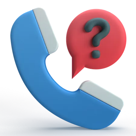 Call FAQ  3D Icon
