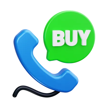 Call For Buy Stock  3D Icon