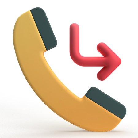 Call Forward  3D Icon
