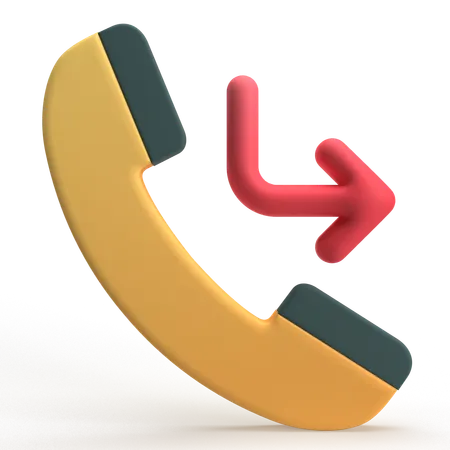 Call Forward  3D Icon
