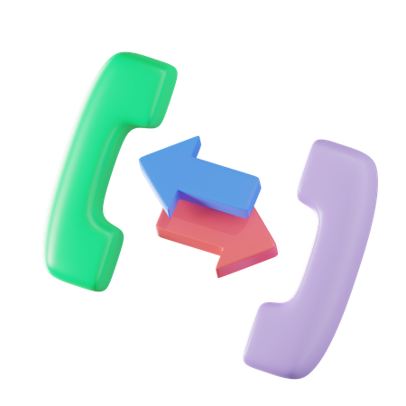 Call Forwarding  3D Icon