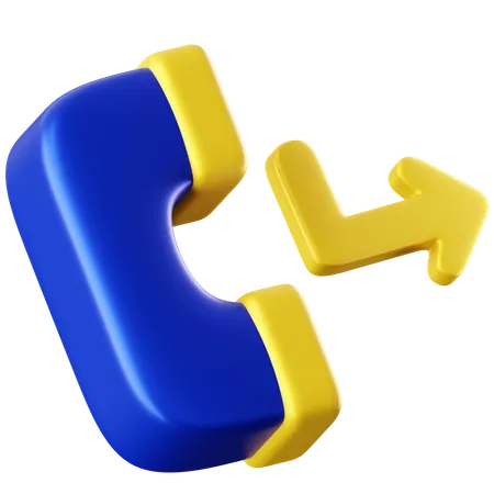 Call Forwarding  3D Icon