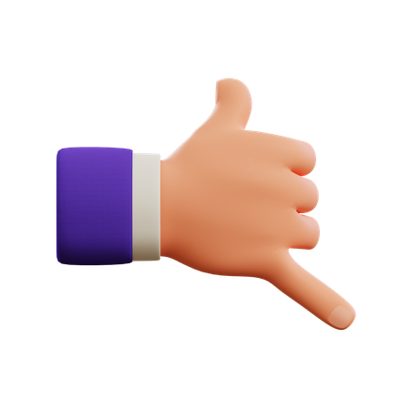 Call hand gesture  3D Icon